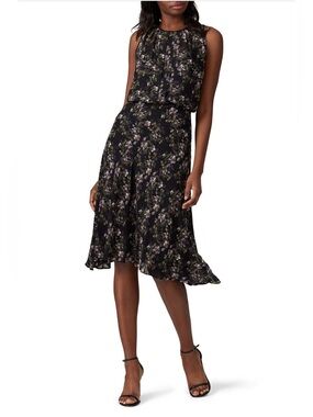 RACHEL Rachel Roy Black Combo Floral Midi Dress~Size S~$139~